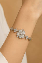 Zircon Bracelet-62 (Silver)